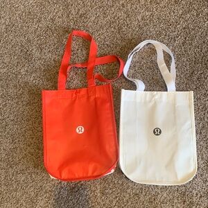 Set of Lululemon shopping bags